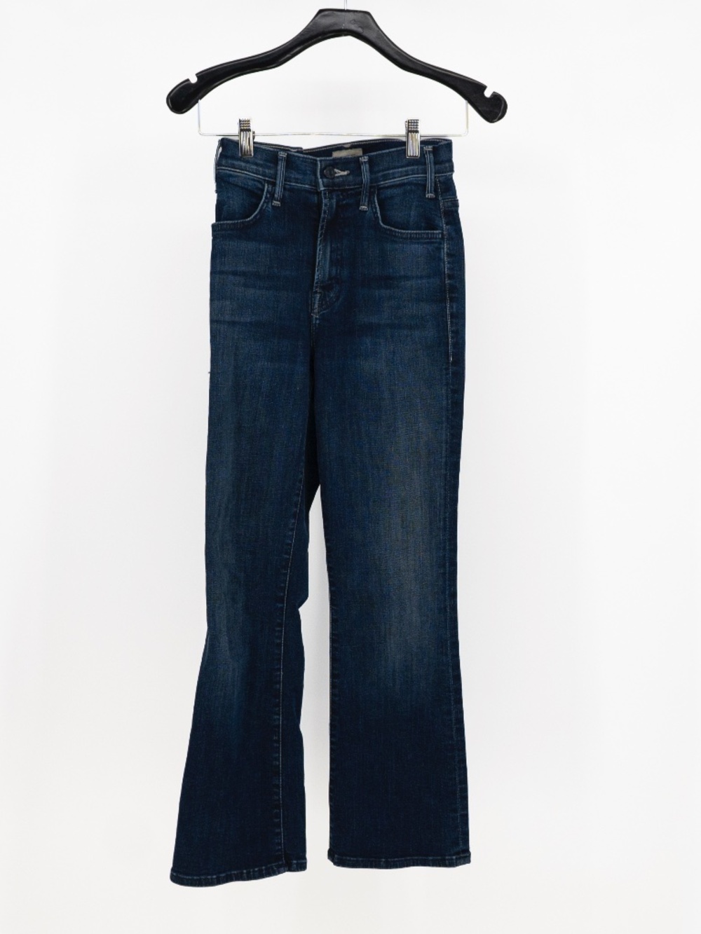 Mother Denim Lil' Mother Hustler Ankle Cotton Stretch Bootcut Heirloom Wash Jean